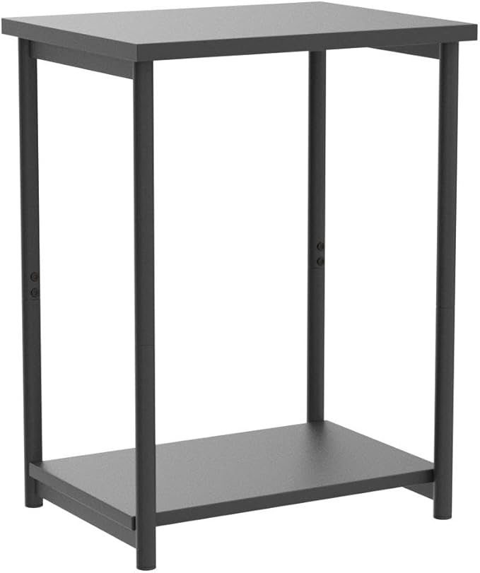 VASAGLE Side Tables Set of 2, Small End Table, Nightstand for Living Room, Bedroom, Office, Bathroom, Black ULET272B16