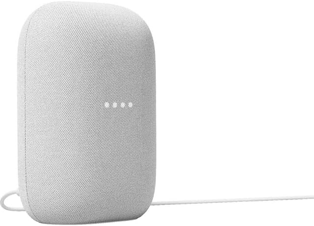 Google Audio Bluetooth Speaker with Keychain LED - Wireless Music Streaming - Chalk