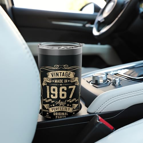 Vintage 1967 58yr 58th Birthday Gifts for Men 58 Years Old Stainless Steel Insulated Tumbler