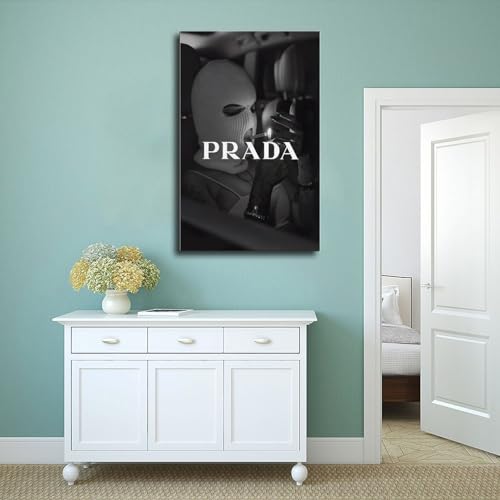 Dehub Black And White Luxury Poster for Home Office Decoration Chic Fashion Canvas Prints for Wall Aesthetic Perfect Gifts for Birthday Party Unframe-style 20x30inch(50x75cm)
