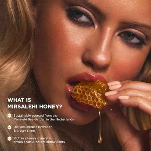 Gisou Honey Infused Hair Oil Mini - Hydrating & Frizz Control Treatment with Mirsalehi Honey, Adds Shine & Heat Protectant for All Hair Types, 0.7 Fl Oz