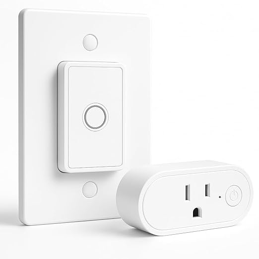Remote Control Outlet: Wireless On Off Outlet Switch — Lamps Fans & Appliances Indoor — Renter Friendly — 100FT Range — No Wiring