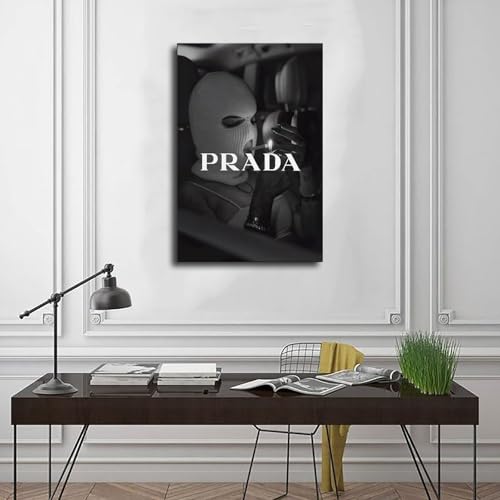 Dehub Black And White Luxury Poster for Home Office Decoration Chic Fashion Canvas Prints for Wall Aesthetic Perfect Gifts for Birthday Party Unframe-style 20x30inch(50x75cm)