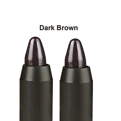 Professional Hair Chalk Temporary Hair Dye Non-toxic Hair Color Crayon Cover White Hair Color Patch (2packs-dark Brown-dark Brown)