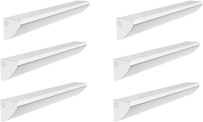 WareLight LED Stairwell & Corridor Light – 2320 Lumen Max, Wattage & CCT Selectable, 2-Foot Wall Mount Lighting Fixture for Commercial & Residential Use, 120-277V, White, Pack of 6