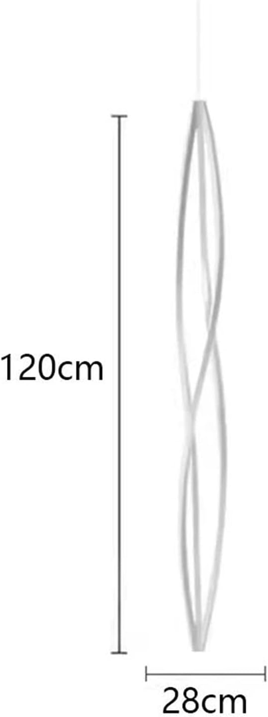 Pendant Lights, Modern Home Decor Led Lights Pendant Light Lamps Forstaircase Chandeliers for Living Room Hanging Indoor Lighting(APP with RC Dimmable,White 120cm)