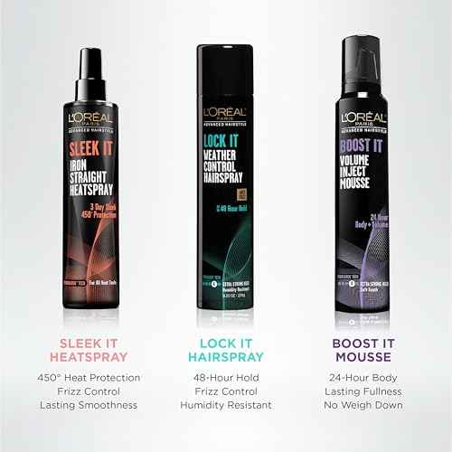 L'Or?al Paris Advanced Hairstyle LOCK IT Weather Control Hairspray, 8.25 oz. (Packaging May Vary)