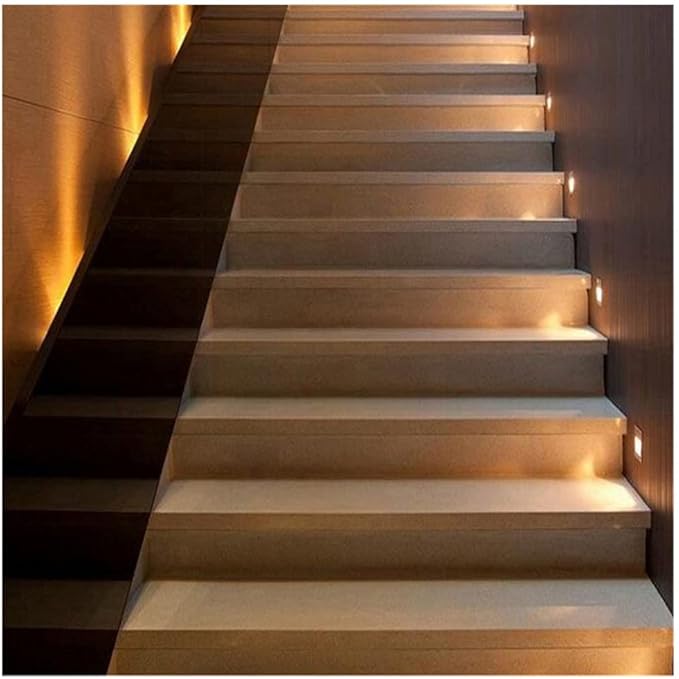 LED Step Lamp Stair Light AC85-265V Wall Light Corridor Aisle Lighting Indoor Wall Lighting CoolWhite Silver