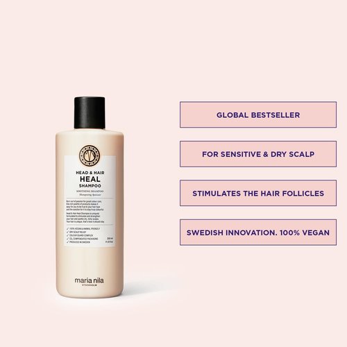 Maria Nila Head & Hair Heal, Shampoo & Conditioner, Soothing Aloe Vera for dry & itchy scalps, 100% Vegan & Sulfate/Paraben free