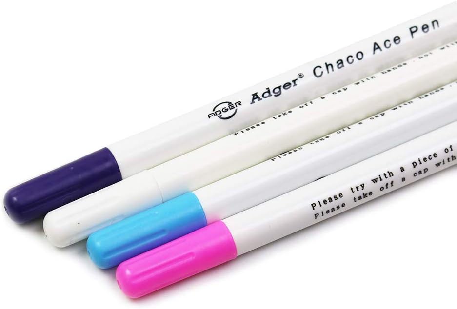 TopHomer Water Erasable Fabric Marking Pen Temporary Marking Auto-Vanishing Pen Fabric Markers Pen Colorful Water Soluble Ink for Dressmaking, Handicraft, Embroidery, Artificial Flowers(Blue)