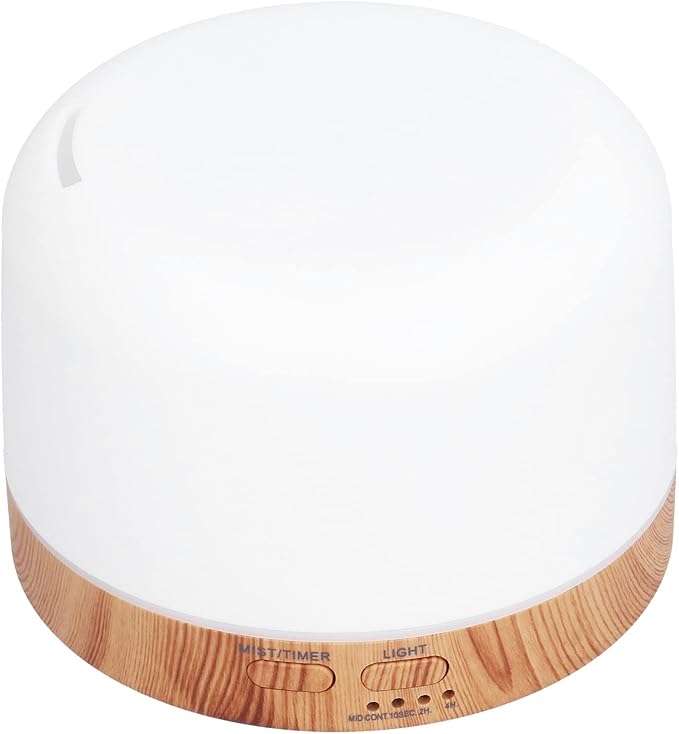 Air Humidifier, LED Essential Oil Diffuser Save Space with Color Changing Ambient Light for Home for Bedroom(#2)