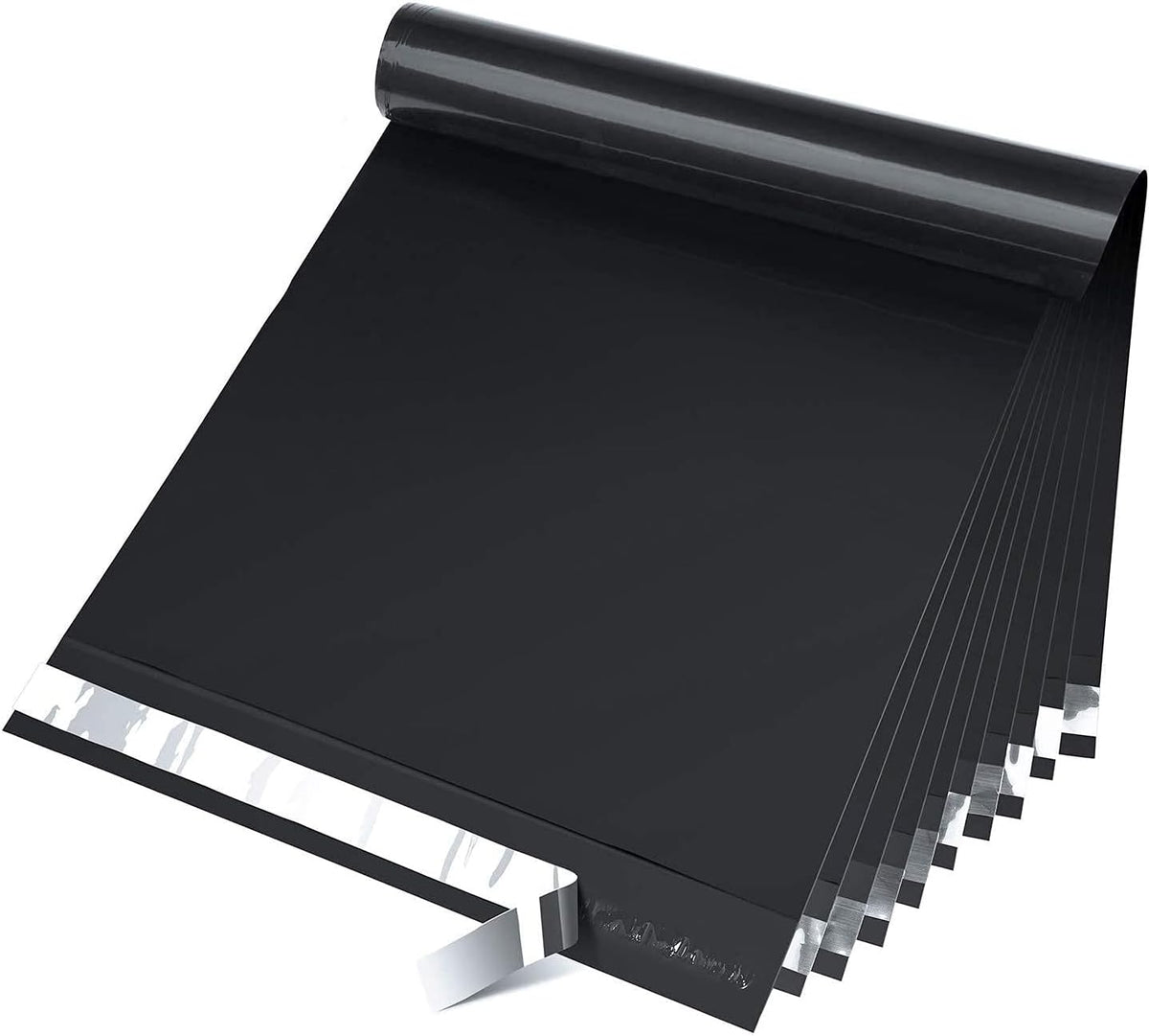 Fuxury 12x15.5 200pc Black Poly Mailers Shipping Envelops Self Sealing Envelopes Boutique Custom Bags Enhanced Durability Multipurpose Envelopes Keep Items Safe Protected