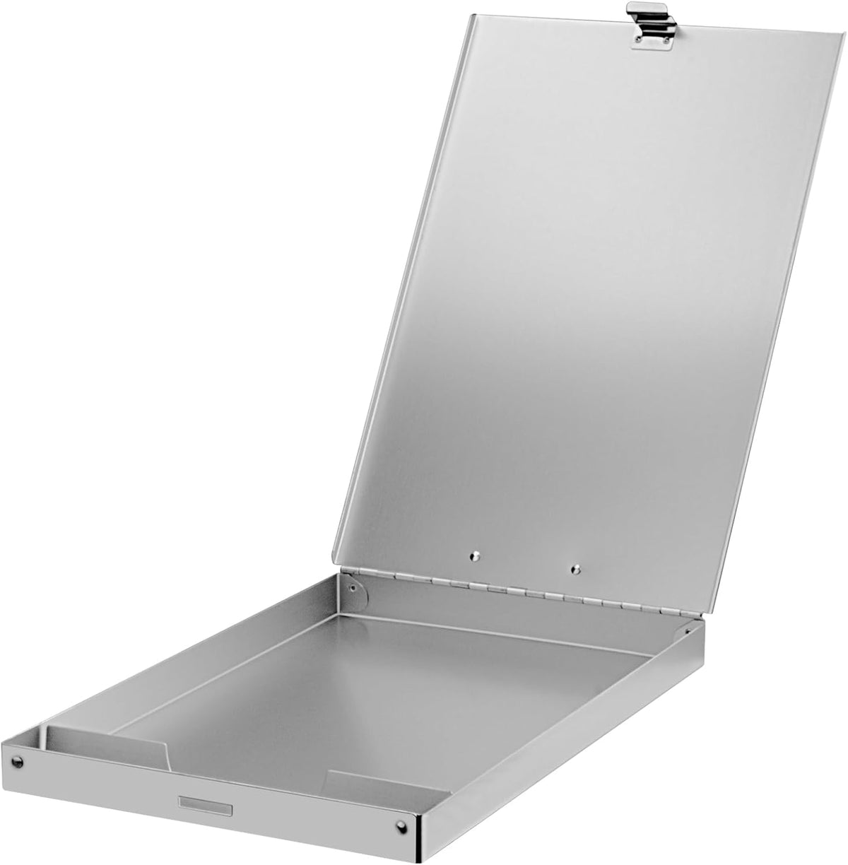 ZCZN Aluminum Clipboard with Storage, 2 Pack Recycled Metal Clipboard Box, Form Holder, Suitable for School, Office, Jobsite or Medical Staff, 9.25 x 13.78 Inches, Silver