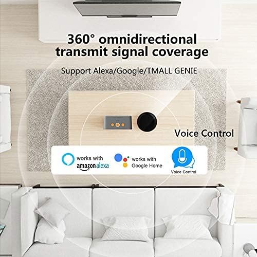 FRANKEVER 2 Pack Smart IR Remote Control,All in One WiFi IR Blaster Control, Universal Infrared Remote Control for TV DVD Air Conditioner STB etc,Compatible with Alexa, Google Assistant No hub