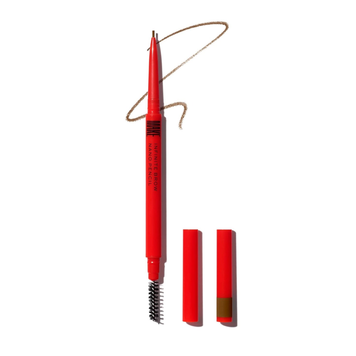 MAKE Beauty Nano Brow, Micro Eyebrow Pencil. Long-Lasting Smudgeproof Eye Brow Makeup for Hairlike Lines. Precision Liner for Natural-Looking Eyebrows - Shade, Cool Brown