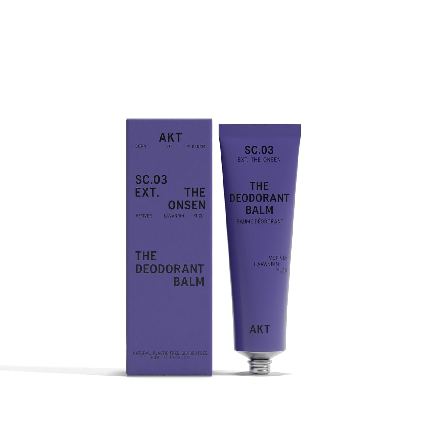 AKT Deodorant Balm 1.7 Fl Oz, Natural Deodorant for Men and Women, Award-Winning, Multi-use, Cream Deo Without Aluminum, Sc.03 The Onsen, Plastic Free, All Genders