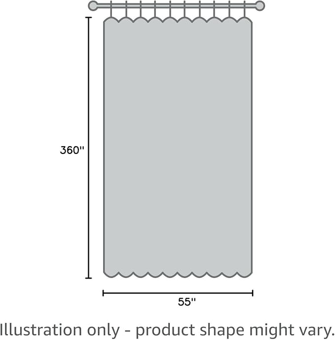 LinenZone White Window Scarf Valance in 360 Inch Size. Use Window Scarves as Canopy Bed or Backdrop Curtains, Curtain Scarf, or Sheer Fabric for Draping. (Amazing 55 x 360, White)