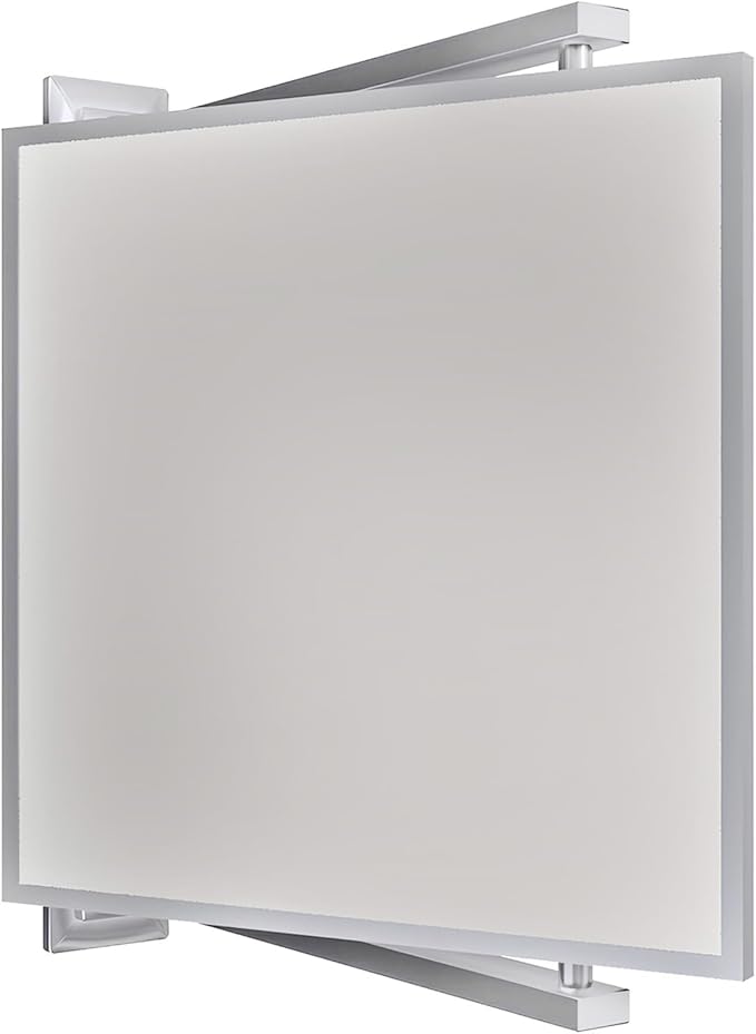 Brixwell PNV11CH 11" W x 11" H Pivot-N-Vue Double Hinged Mirror Square Polished Chrome