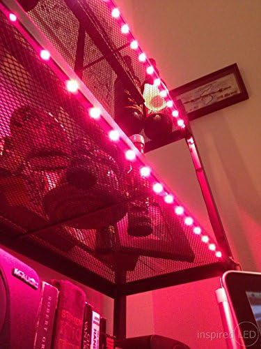 Inspired LED - Light Strip - Cut and Connect Kit - Super Bright RED - 39.5 ft / 12M - Strip Lighting LED - Dimmable led