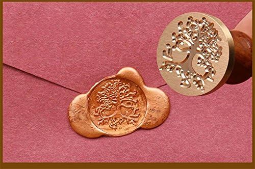 Custom Logo Picture Letters Monogram Sealing Wood Handle Wax Seal Stamp Melting Spoon Colorful Wax Sticks Wood Gift Box Set Kit