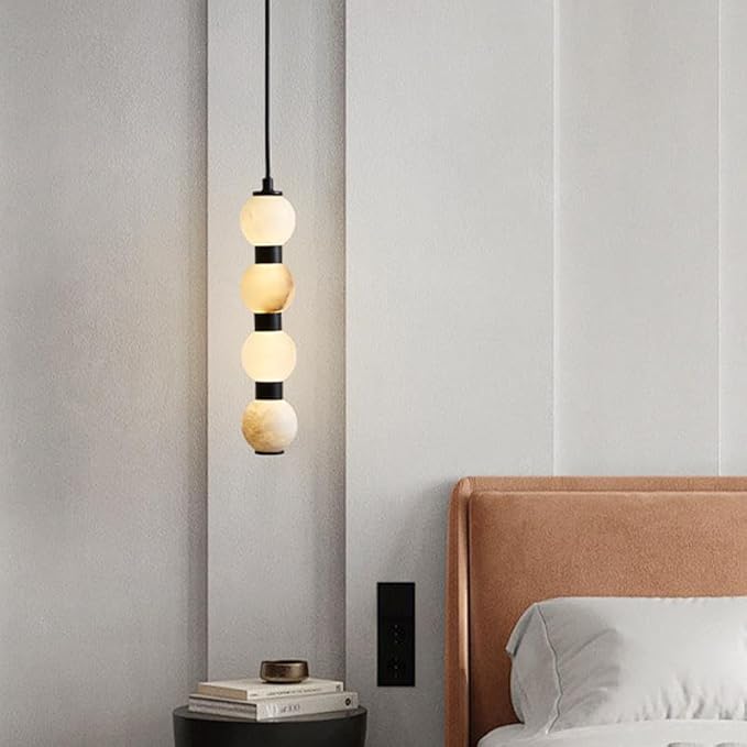 Pendant Lights, Modern Home Decor led Lights Pendant Light Lamps forstaircase Chandeliers for Living Room Hanging Indoor Lighting(Gold 6 Head,RC Remote dimming)