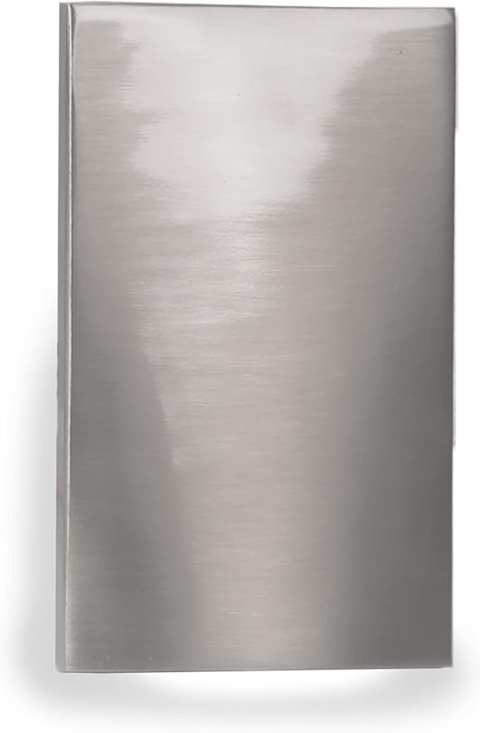 WAC Landscape Lighting, LEDme 120V LED Vertical Scoop Indoor and Outdoor Step and Wall Light 3000K Built-in LED in Brushed Nickel