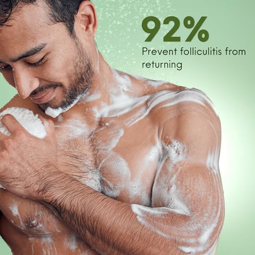 ABERA Folliculitis BHA Shower Gel, High-Performance Folliculitis Body Wash, Wild Bitter Melon Extract, Reduces Back Acne & Hyperkeratosis, 2 Boxes + Gift Grapefruit Hair Regrowth Shampoo for Hair Loss