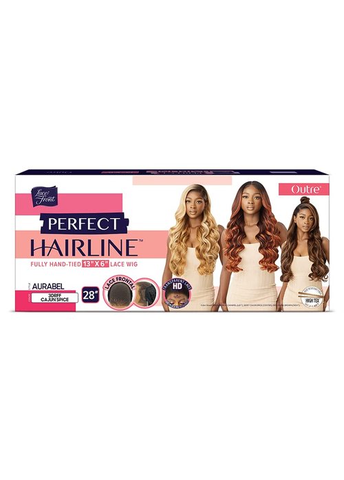 Outre Synthetic Perfect Hairline HD Lace Front Wig - AURABEL (Color:DRFF RED VELVET)