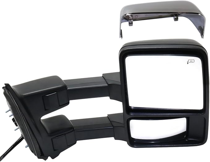 Garage-Pro Mirror - Compatible with 2011-2016 Ford F-250, F-350, F-450 & F-550 Super Duty Towing, Passenger Side, Heated, Power Glass In-housing Signal Light