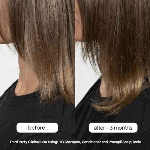 BondiBoost HG Anti-Thinning Shampoo Conditioner Set [16.90 fl oz each], Clinically Tested to Promote Fuller + Thicker-Looking Hair for Women & Men, Procapil, Redensyl & Rosemary Formula, Sulfate-Free