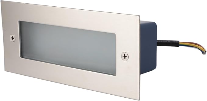 LED Step Light, Step Light, Aluminum Alloy Stair Wall Light 500lm 85 to 265V for Indoor Outdoor Use, 3000K Warm White Light, IP65 Rated, Long Lifespan
