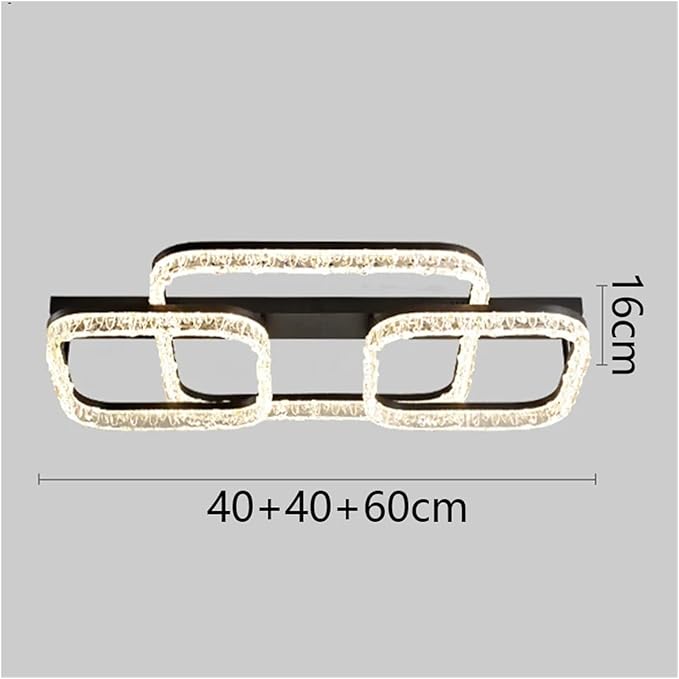 Nordic Home Decoration Salon Bedroom Decor Smart Led Lights Ceiling Light Indoor Lighting Versatile Use(Warm White,40 40 60cm)