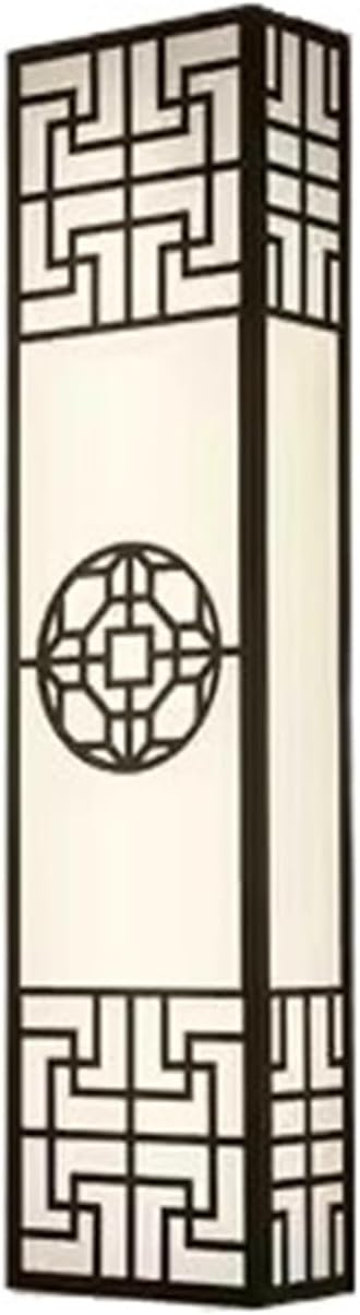 Chinese Style Bedroom Wall Lamp Strip Shaped Zen Background Wall Bedside Lamp Living Room Hallway Stairs Hotel Lighting,Contemporary(Black)