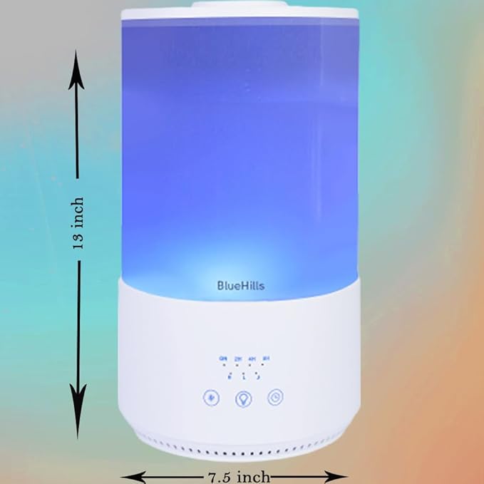 BlueHills Premium Set of Two Large 3000 ML and 4000 ML XL Essential Oil Diffusers Humidifier Combo for Large Room Home with Décor LED Lights Great Gift – Value Pack of White