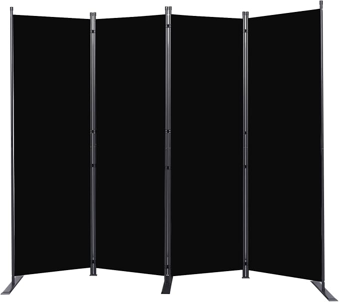 Room Divider 6FT Portable Room Dividers and Folding Privacy Screens, 88'' W Fabric Divider for Room Separation, 4 Panel Partition Room Dividers Freestanding Wall Divider Screen for Dorm Studio Office