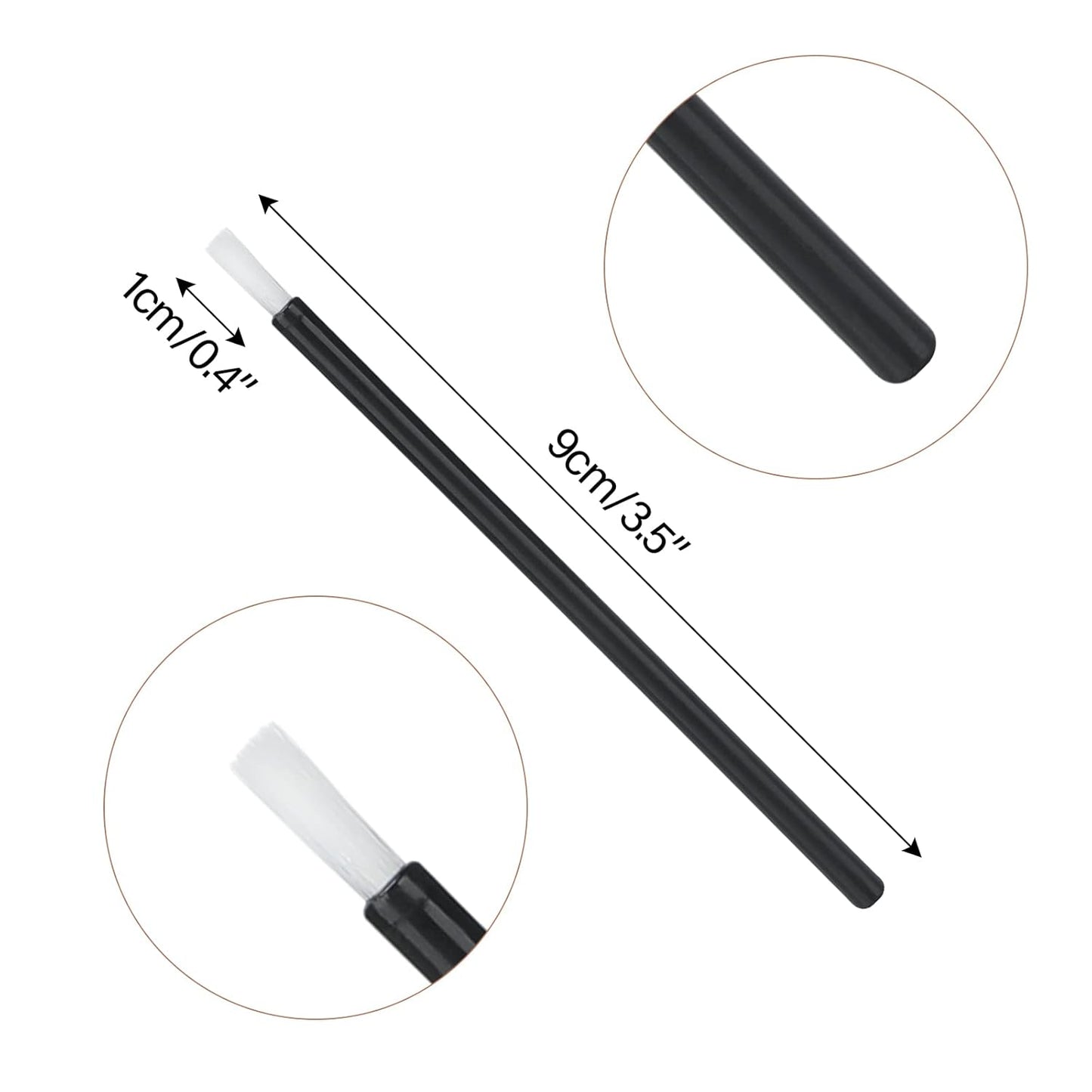 G2PLUS Lip Brushes, 50Pcs Disposable Lip Gloss Wands, Portable and No-Clean Lipstick Applicator, Nail Polish Brushes Makeup Tool for PYO Cookie Paint, Painting, Detail Brush