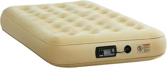 Simpli Comfy Twin Replacement Air Mattress with Built-in Pump – Compatible with EZ Bed, Use Alone or with Frame, Fast Inflation, Portable and Easy Storage