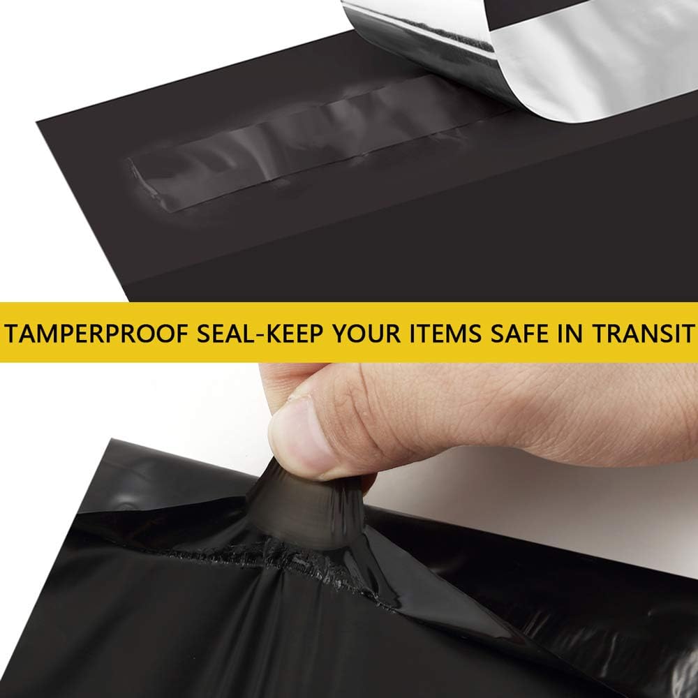 UCGOU Poly Mailers 24x24 Inch Black 50 Pack Extra Large Shipping Bags Strong Thick Mailing Envelopes Self Seal Adhesive Waterproof and Tear Proof Shipping Bags for Clothes