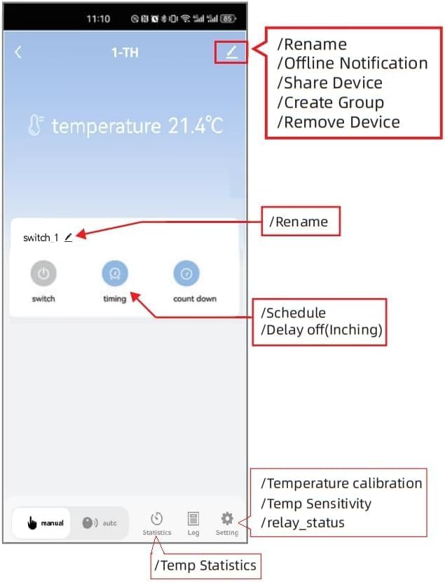1CH Tuya Intelligent Temperature Sensor,85-250V Dry Contact Relay,Wireless Intelligent Monitoring,Temperature Control of Greenhouse Hatching Fish Tank seedlings,Compatible with Alexa Google Home