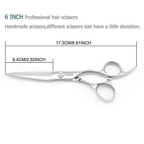6 INCH Hair Scissors Hair Cutting Shears and 6 INCH Hair Thinning Scissors Professional 440C Kinsaro