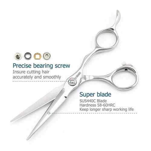 5.5 INCH Barber Hair Scissors Hair Cutting Shears and 6 INCH Hair Thinning Scissors Professional 440C Kinsaro