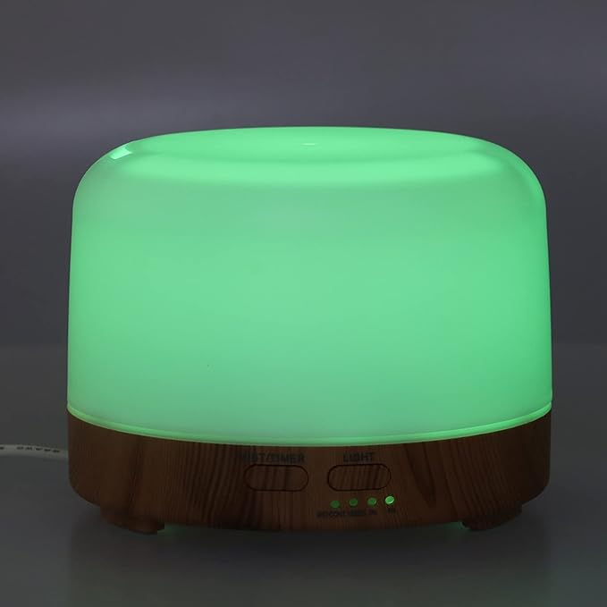 Air Humidifier, LED Essential Oil Diffuser Save Space with Color Changing Ambient Light for Home for Bedroom(#2)