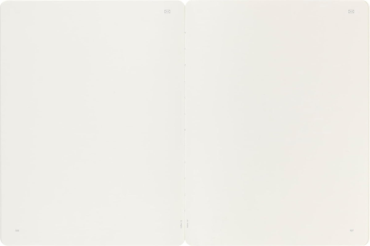 Moleskine Paper Tablet Hard Cover Smart Notebook, Plain/Blank, XL (7.5" x 9.75") Black, Compatible w/ Moleskine Pen+ Ellipse (Sold Separately) & App, Digitize & Organize, 176 Pages