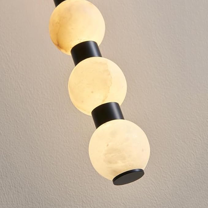 Pendant Lights, Modern Home Decor led Lights Pendant Light Lamps forstaircase Chandeliers for Living Room Hanging Indoor Lighting(Black 12 Head,RC Remote dimming)