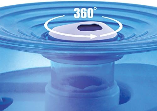 Crane Personal Ultrasonic Cool Mist Humidifier, for Home Bedroom Hotels Travel and Office, 0.2 Gallon, Filter Free, Blue and White (Pack of 2)