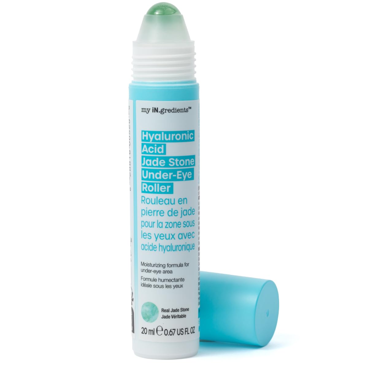 masque BAR My Ingredients Hydrating Under Eye Serum with 360Â° Jade Stone Roller (Hyaluronic Acid)