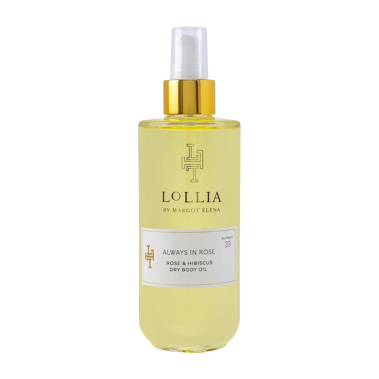 LOLLIA Always in Rose Dry Body Oil, 6.8 Fl. Oz. â Rose & Hibiscus â Womenâs, Scented, Moisturizing, Dry Body Oil for Women, For All Skin Types