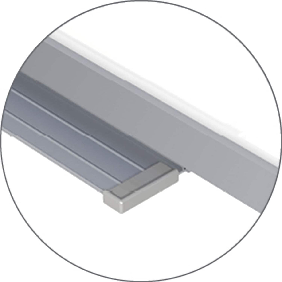 Ghent Grid 4' x 8' Magnetic Whiteboard, Aluminum Frame, 2" Grid Squares (GRPM322G-4)