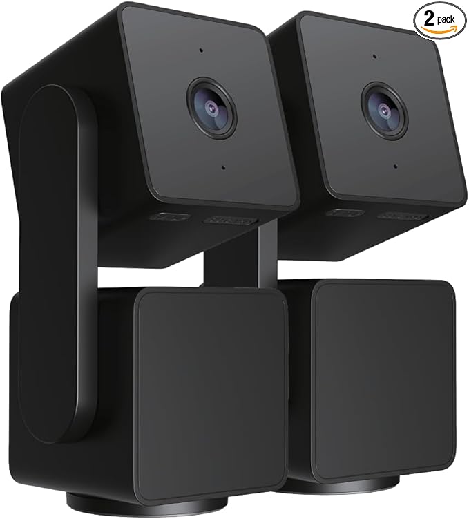 WYZE Cam Pan v3 Indoor/Outdoor IP65 1080P 360° Pan/Tilt/Zoom WiFi Smart Home Security Camera, Motion Tracking for Baby/Pet, Color Night Vision, Works with Alexa&Google Assistant, Free Expert Setup