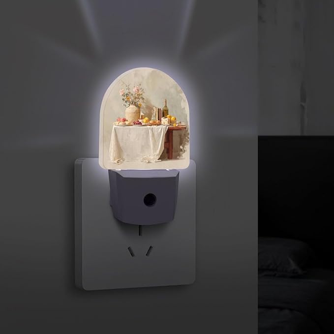 Plug in Night Light with LED & Smart Light Sensor, The Ideal Home Auto-On/Off Night Lights Plug Into Wall for Bedroom, Bathroom, Hallway, Stairway
